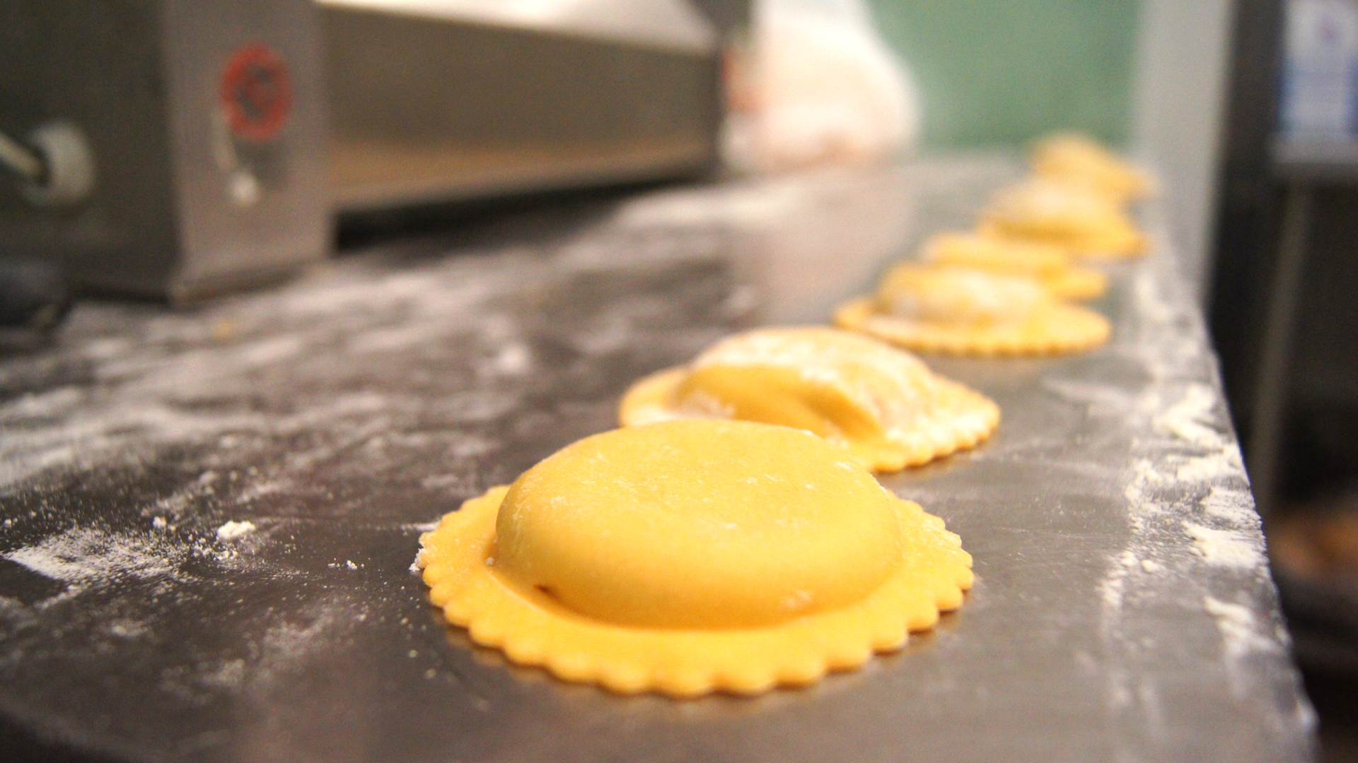 fresh handmade ravioli at Franco's Ialian restaurant